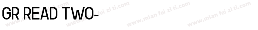 GR Read Two字体转换
